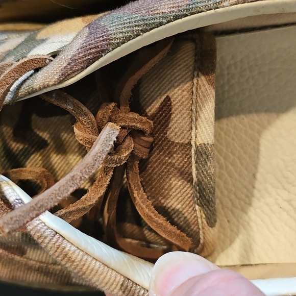 Saint Laurent Tan Brown Camouflage Canvas Men's Sneakers Size 43 [9.5-10] - Picture 11 of 14